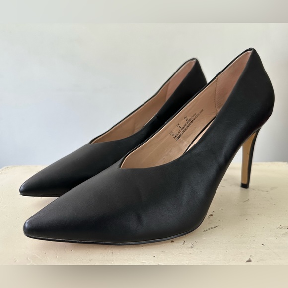 The Drop Taylor Black High Vamp Stiletto Pump Women's Size 10 - Picture 1 of 10